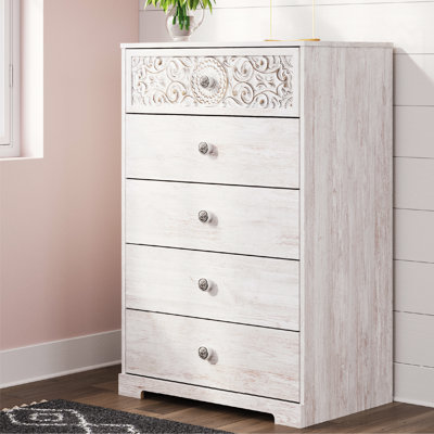 Bedriye 5 Drawer 29.88" W Chest by Ophelia & Co.