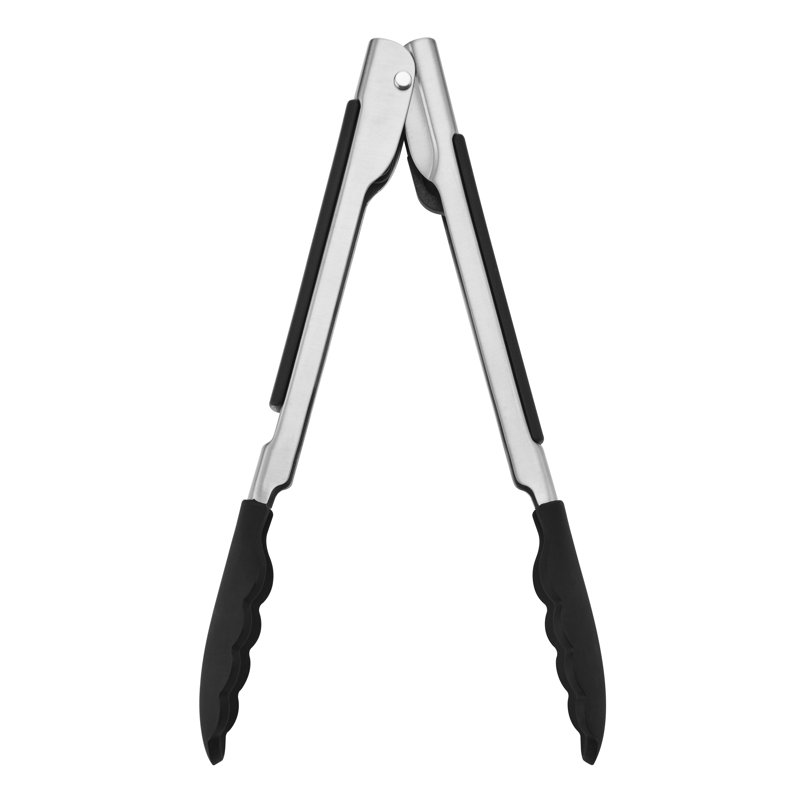 KitchenAid Silicone-Tipped Side-Locking Tongs, 23cm, 23 cm