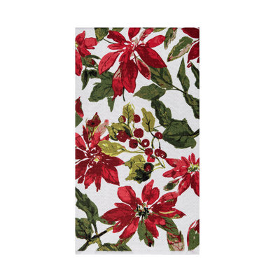 Torchon floral Poinsettia