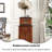 Retro Brown Record Player with Bluetooth Speaker Integrated Phonograph and CD Playback