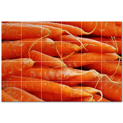 Fruit Photo 12'' x 12'' Satin Ceramic Decorative Mural