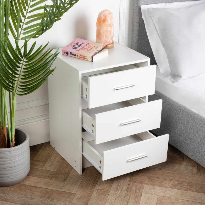 Gearld 40cm W 3 - Drawer Chest of Drawers, White