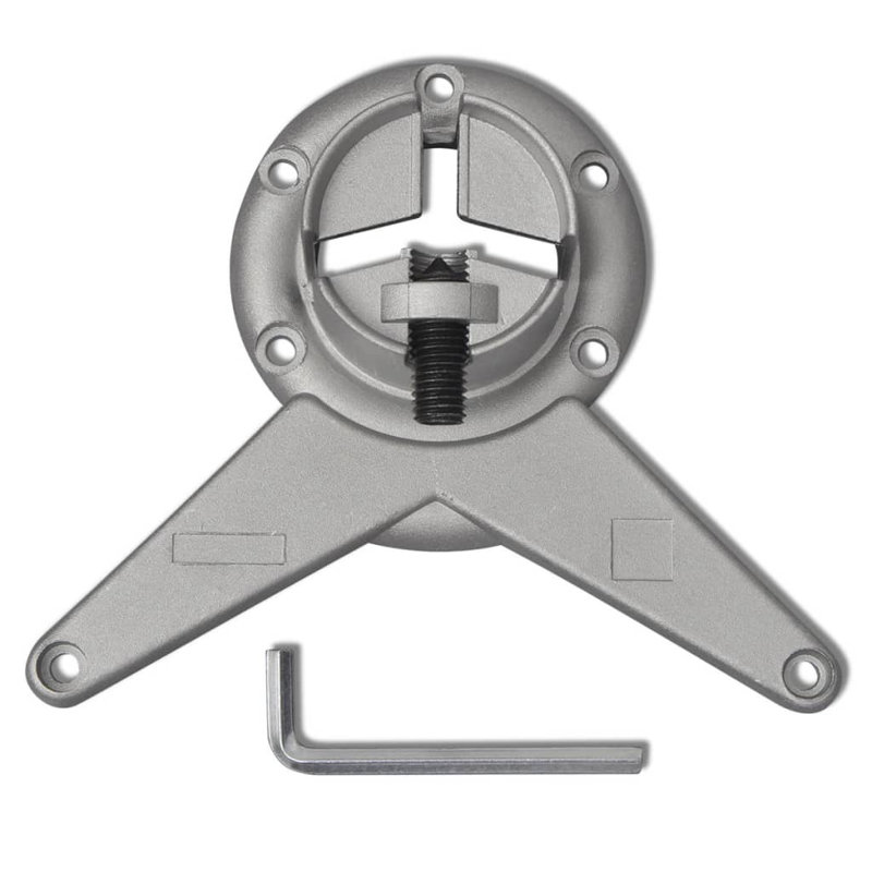 Pieds de table réglables en hauteur Latitude Run®, H 28 po x l 2,4 po x P 2,4 po, Chrome