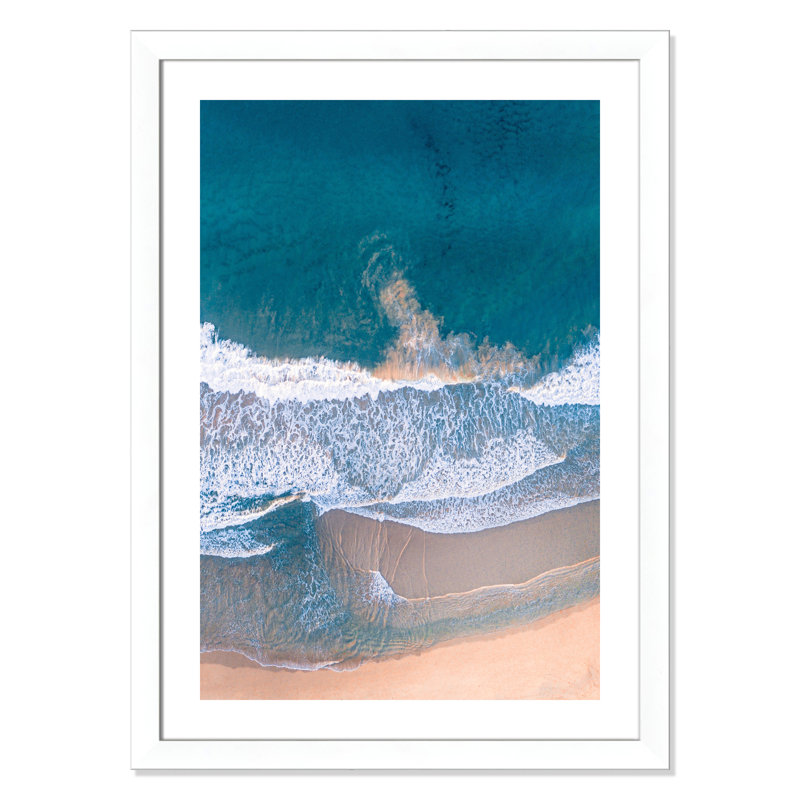 Aérien océan - photographie avec cadre photo