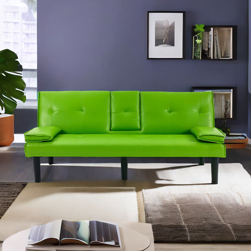 Canapé-lit multifonctionnel en PVC, Vert