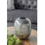 Vase décoratif en aluminium 13 "avec finition argent brossé 13" pour maison de style contemporain  -1165793690