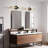 Modern Black And Gold Wall Sconce With Clear Glass, Up And Down Lighting Fixture For Bathroom, Living Room, Hallway, And Kitchen-1384998633-1384998637-1384998627