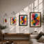 Radiant Splashes Abstract - Print-208597342-208597337
