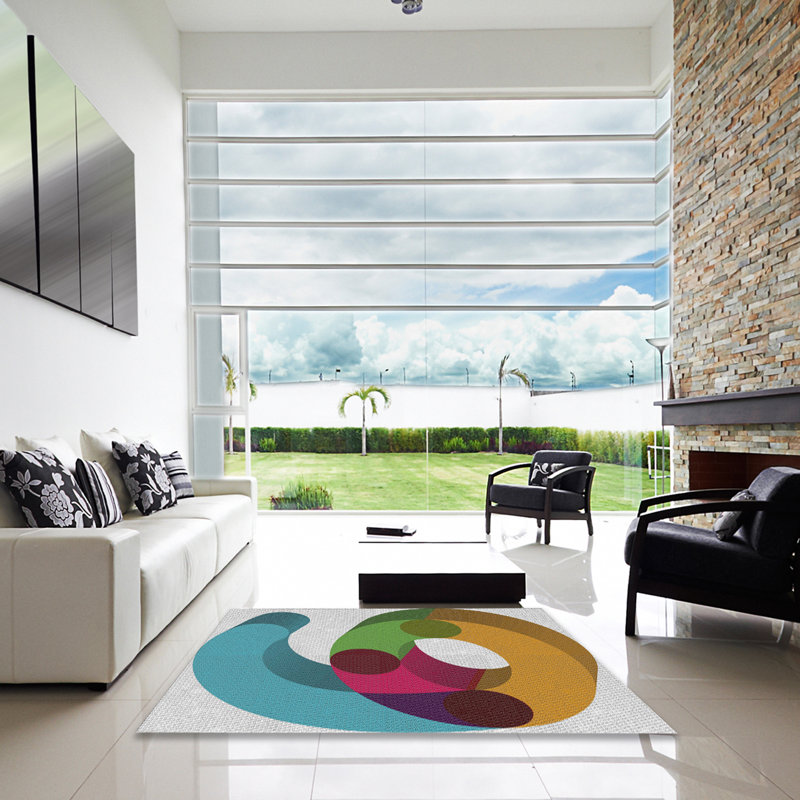 Tapis en laine, Carré 5 pi