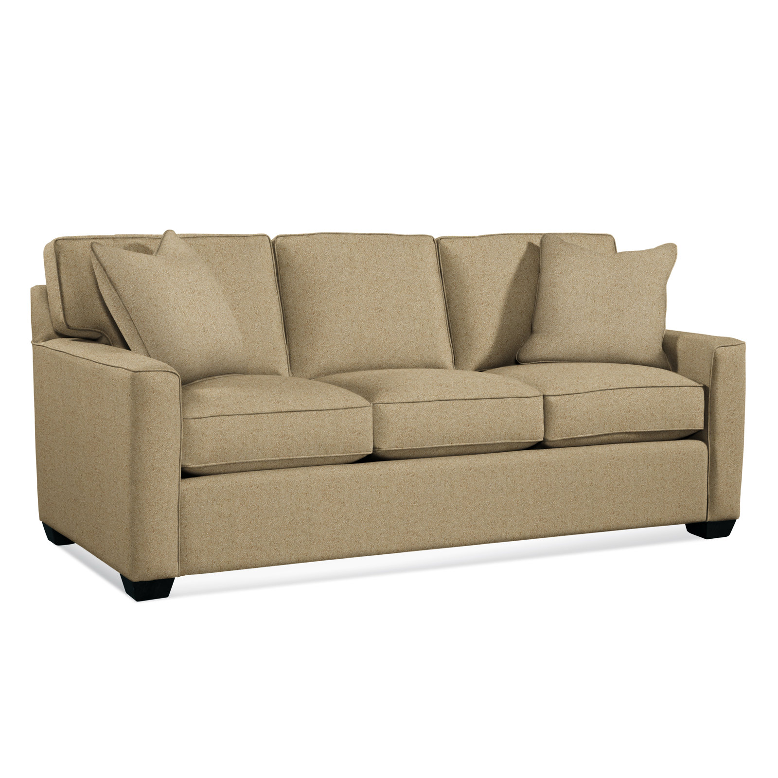 Frye 81'' Upholstered Sofa, Air Dream Mattress, Elite Sand, Black
