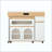 Extendable Rolling Kitchen Island with Storage, Mobile Kitchen Cart with Pull-Out Tabletop, Glass Cabinet & Lockable Casters, Multi-Functional Prep Station for Kitchen Dining Room-584099053