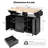 Storage Kitchen Island with 2 Drop Leaf,3 Drawers-445144056
