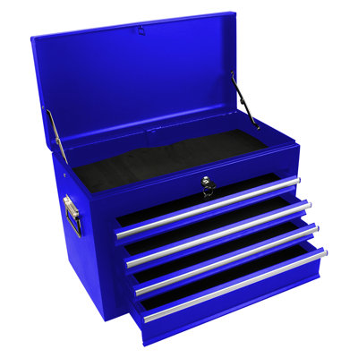 Blue 6 Metal Locker Box Cabinet - Detachable, 15Kg Drawer Capacity For Repair Shop Detachable Rolling Tool Chest 6 Drawers, 2 In 1 Design, Garage Workshop
