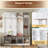 Farmhouse Hall Tree Combining Seating Bench, Shoe Cabinet, Hanging Rack And Storage Cabinets For Entryway And Living Room Organization-1942527699