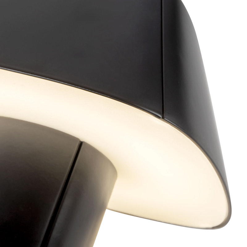 Folio 10-in Black dimmable LED Table Lamp, Black