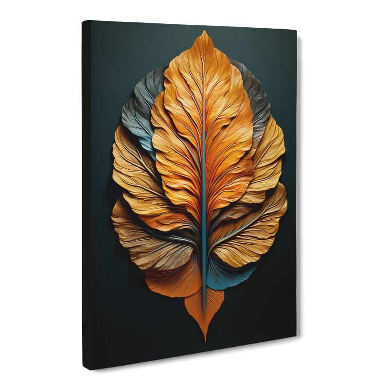 Leaf Conceptual - Wrapped Canvas, 76cm H x 50cm W x 3cm D