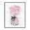 «Pink Flower Perfume Glam Fashion Design XXL», estampe numérique encadrée par Ziwei Li
