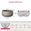 20 po. Grise en pierre (intérieur amélioré) grand pot à fleurs rond en pot d'intérieur / extérieur avec trou de drainage Outdoro-1053064300-990106807