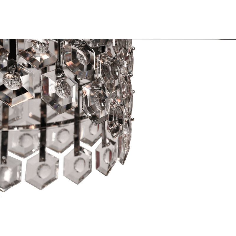 Bellaza Chandelier, 22" H x 24" W x 24" D, Polished Brass