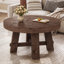 Table basse ronde en bois massif