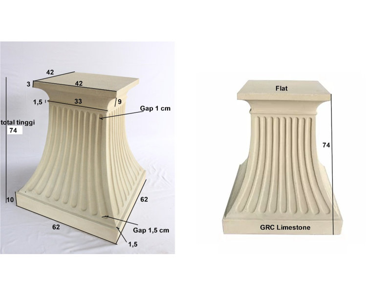 FLUTED PEDESTAL