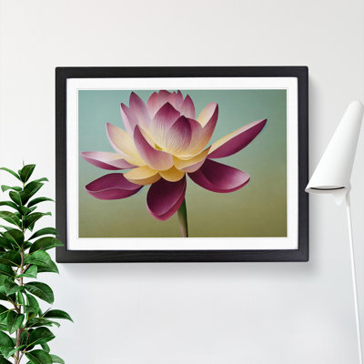 Shining Lotus Flower - Framed Print