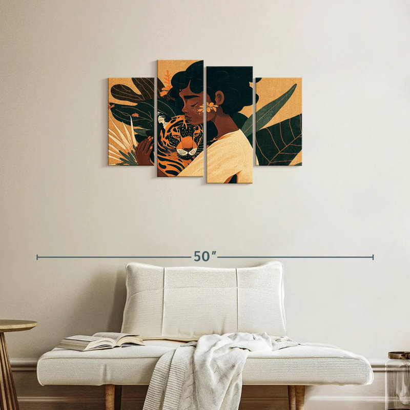 Leisha Bohemian Tiger Love, 22" H x 36" W