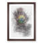 Purple Peacock Feather in Abstract - Picture Frame Graphic Art Print-55765416-55765426