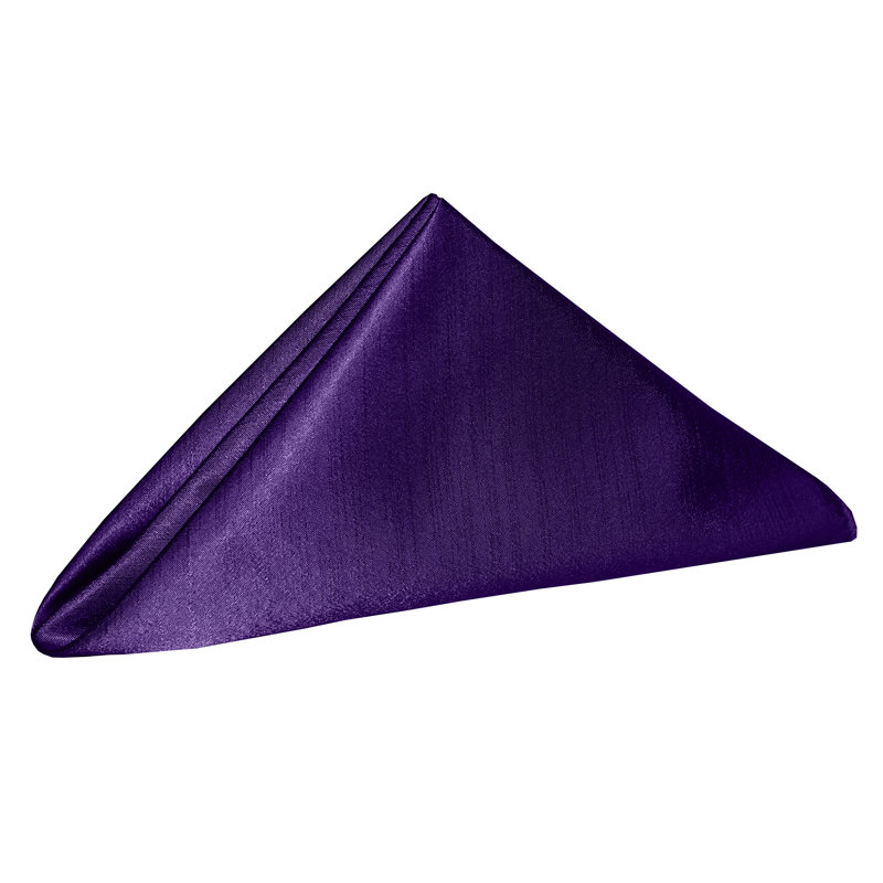 Yulia Silk Square Napkin, Purple, 20" x 20"