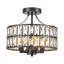 Elonso 12.5" W 4-Light Crystal Semi Flush Mount-1229859164