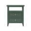 Table de chevet 2 tiroirs Weston Vintage Green-65151248