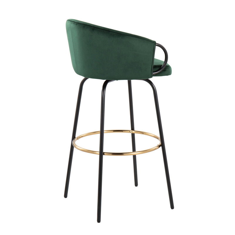 Tabouret de bar contemporain / glam, Vert