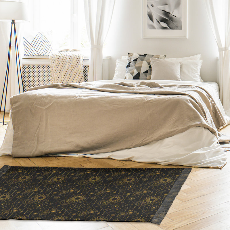 Tapis noir/jaune astrologie Mcguigan, Non