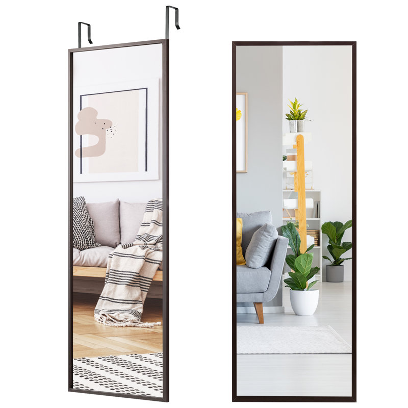 Kaiyah Flat Full Length Mirror, Coffee