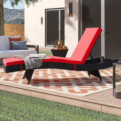 Chaise longue d'extérieur Peer, espresso