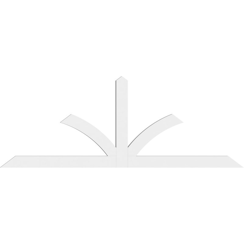 Support pour pignon en PVC de qualité architecturale Richland, H 31,5 po x l 84 po (pas: 9/12), P 2 po x F 4 po