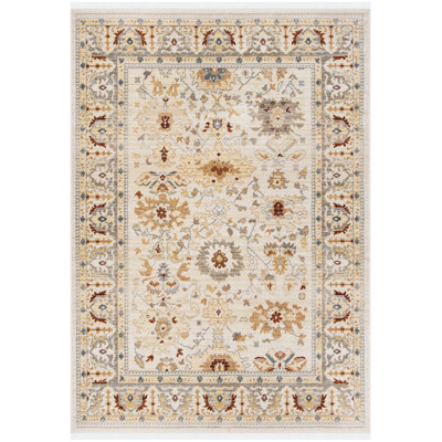 Tapis beige / rouille en polypropylène tissé à plat Ralph Lauren Claire