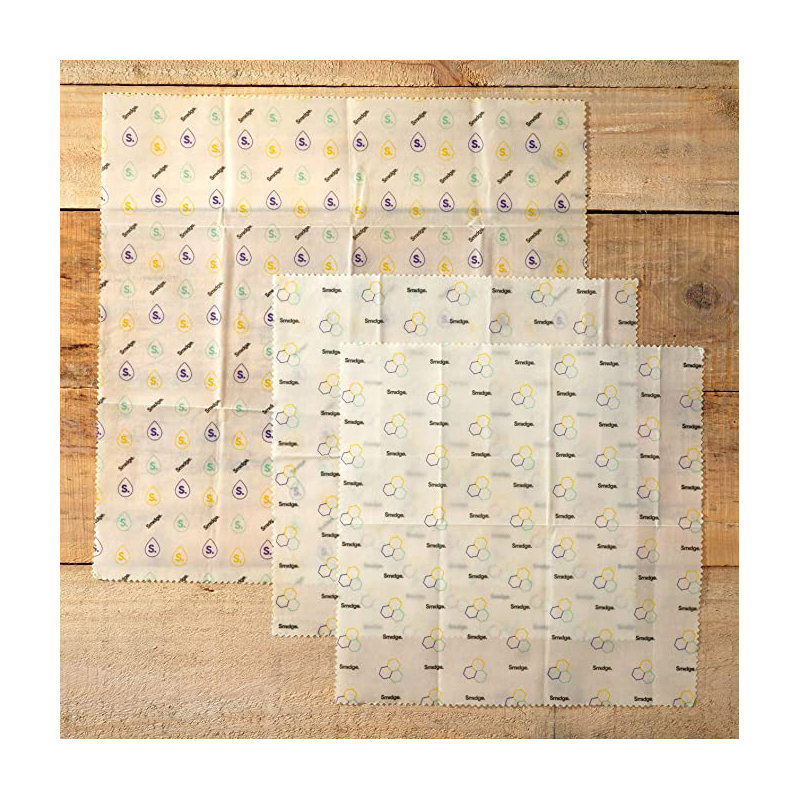 Smidge Beeswax Food Wraps, Kitchen Set (Set of 3)