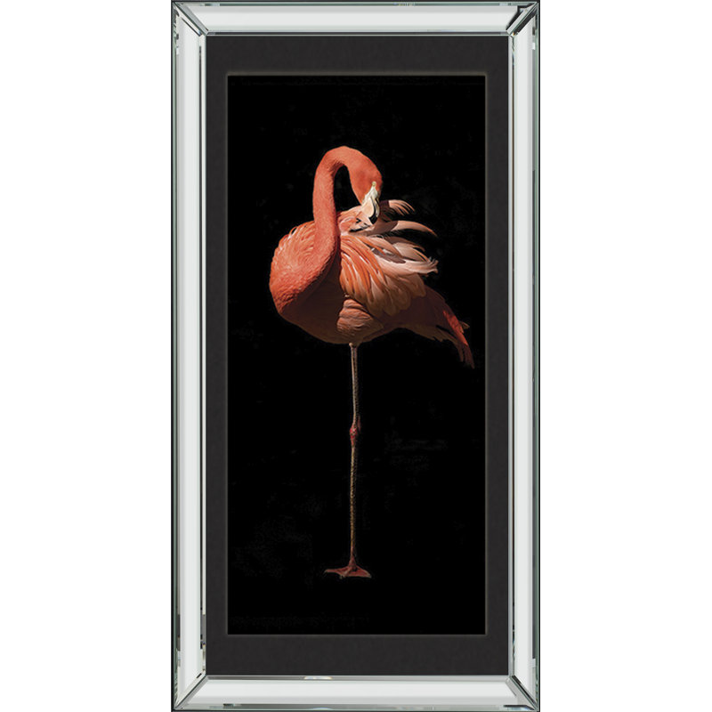 Flamingo 12 - Print on Wood