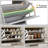 Small Shoe Bench In Antique White For Living Room, Porch - 1 Flip Drawer, Adjustable Shelving, Large Capacity, Space Saving, , Modern Style, Ventilated, Comfortable Bench, Seating, Ample Storage,-1174644239