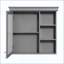 Armoire à pharmacie de salle de bain avec miroir, armoire à miroir murale avec rangement, armoire de rangement au-dessus de la toilette pour salle de bain