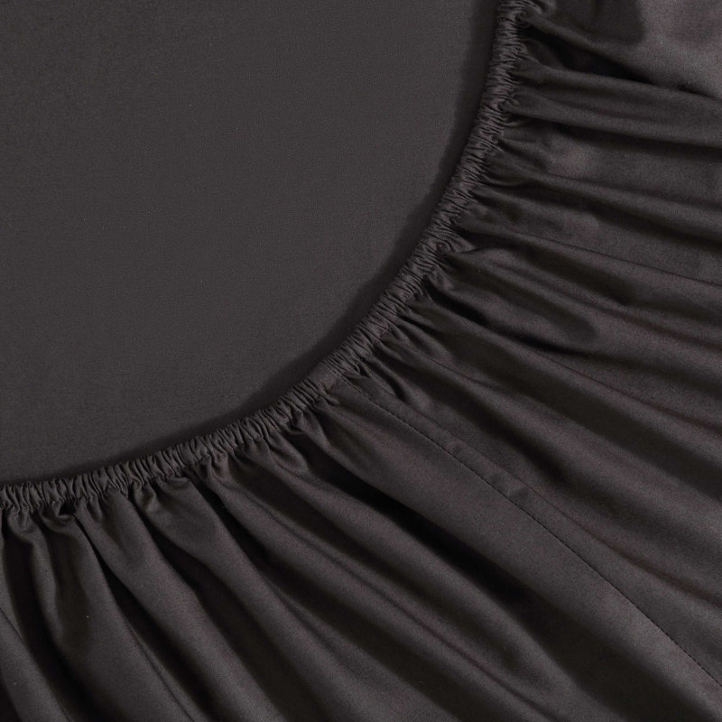 Ensemble de draps en coton Vera Cool Cool Vera Vera, Ensemble de draps pour grand lit avec 2 taies d'or, Brown