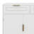 59.1" Sideboard Buffet With 3 Drawers & 4 Doors, White Storage Cabinet With Adjustable Shelf & Open Compartments-402509471