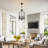 Mid-Century 6-Light Dimmable Cage Pendant Light-70616081