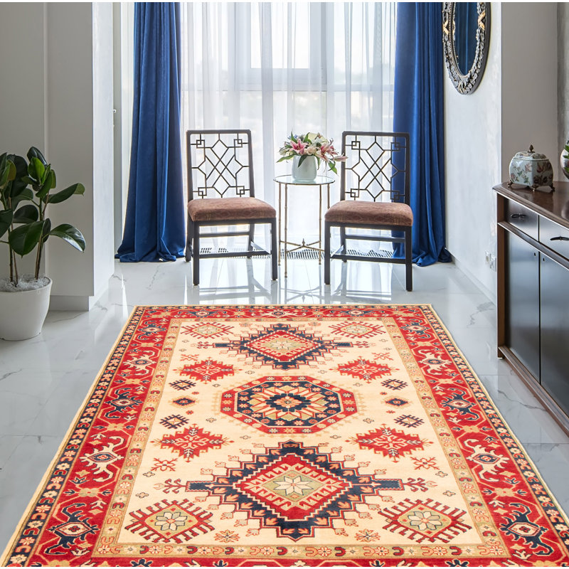 Tapis ivoire Finest Ghazni 6 pi 7 po x 9 pi 4 po