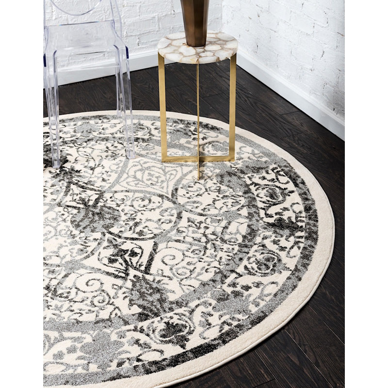 Amika Oriental Indoor Rug, Round 8'