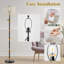 Lampe sur pied en marbre moderne de 64 po Vondell à hauteur réglable avec interrupteur à chaîne-806105414