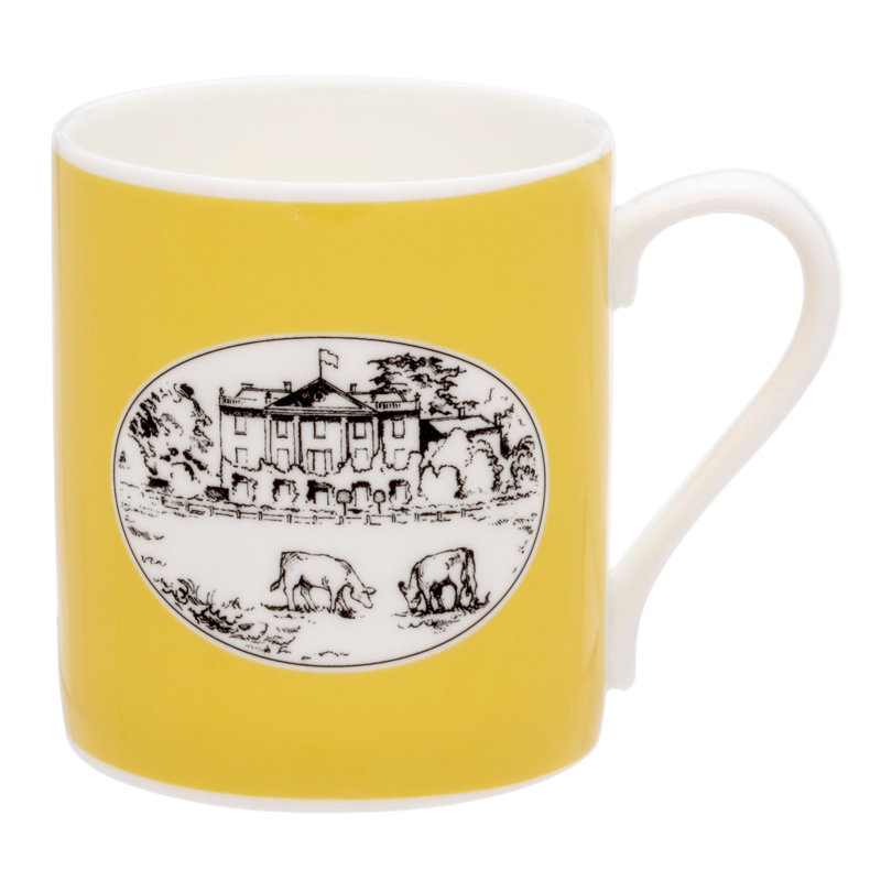 Highgrove Handmade Bone China Coffee Mug, Yellow