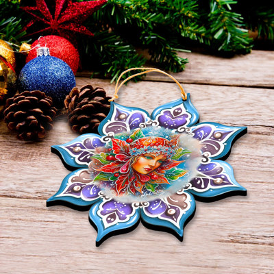 Ornements en bois Frosty Fairy