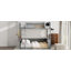 Grand lit superposé en bois avec tablettes intégrées, boîte de rangement, lumière DEL et station de charge USB-1314610507